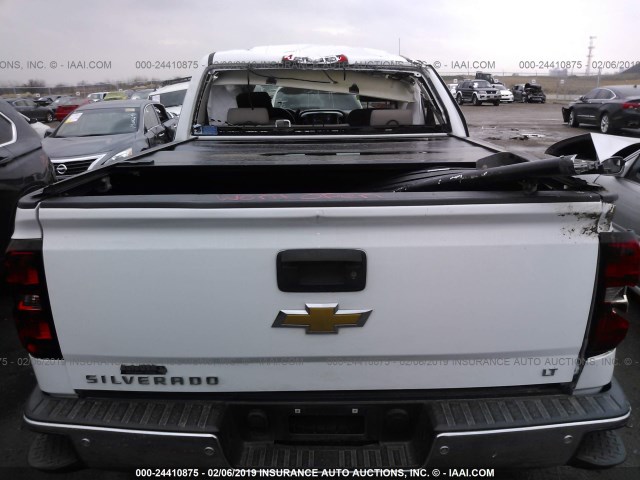 3GCUKREC1EG309630 - 2014 CHEVROLET SILVERADO K1500 LT WHITE photo 6