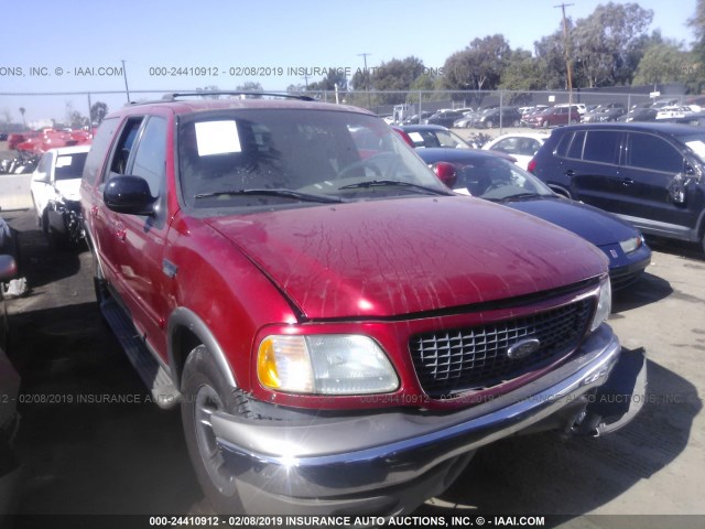 1FMRU17L12LA90256 - 2002 FORD EXPEDITION EDDIE BAUER RED photo 1