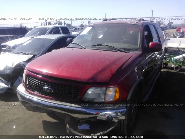 1FMRU17L12LA90256 - 2002 FORD EXPEDITION EDDIE BAUER RED photo 2