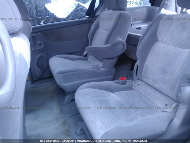 5TDZK23C18S121762 - 2008 TOYOTA SIENNA CE/LE MAROON photo 8