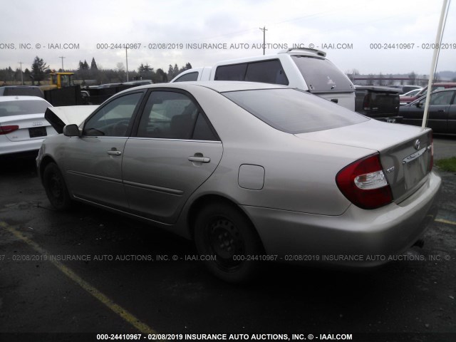 4T1BE32K13U733998 - 2003 TOYOTA CAMRY LE/XLE/SE GOLD photo 3