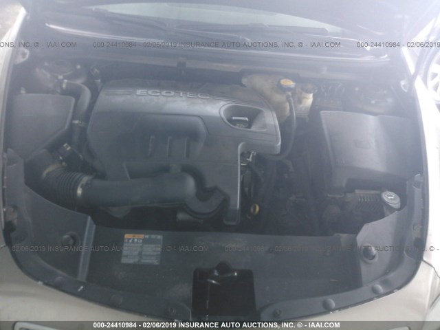 1G1ZC5E19BF295377 - 2011 CHEVROLET MALIBU 1LT ნაცრისფერი ფოტო 10