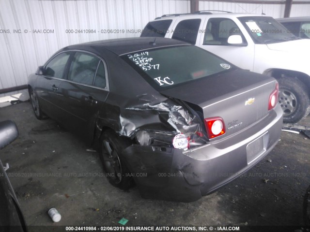 1G1ZC5E19BF295377 - 2011 CHEVROLET MALIBU 1LT ნაცრისფერი ფოტო 3