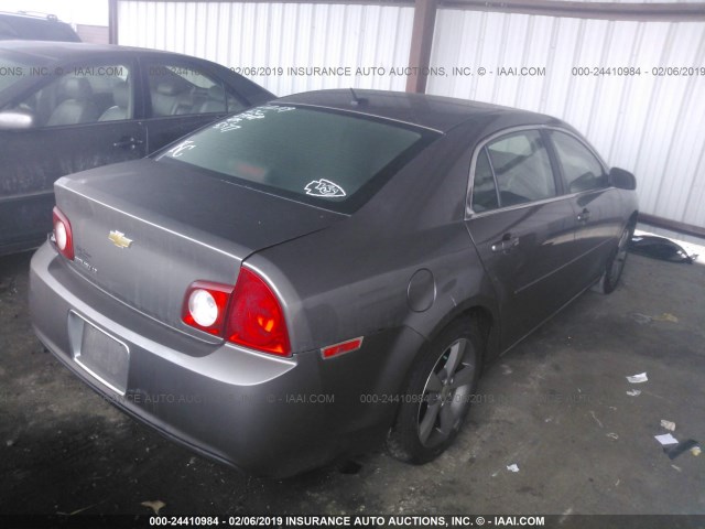 1G1ZC5E19BF295377 - 2011 CHEVROLET MALIBU 1LT ნაცრისფერი ფოტო 4