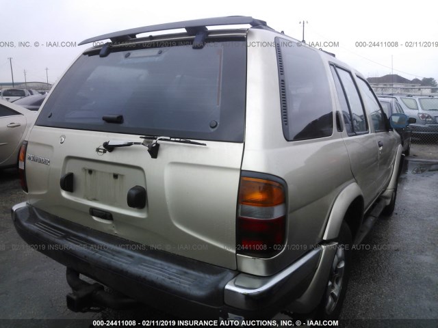 JN8AR05S1XW291396 - 1999 NISSAN PATHFINDER XE/LE GOLD photo 4