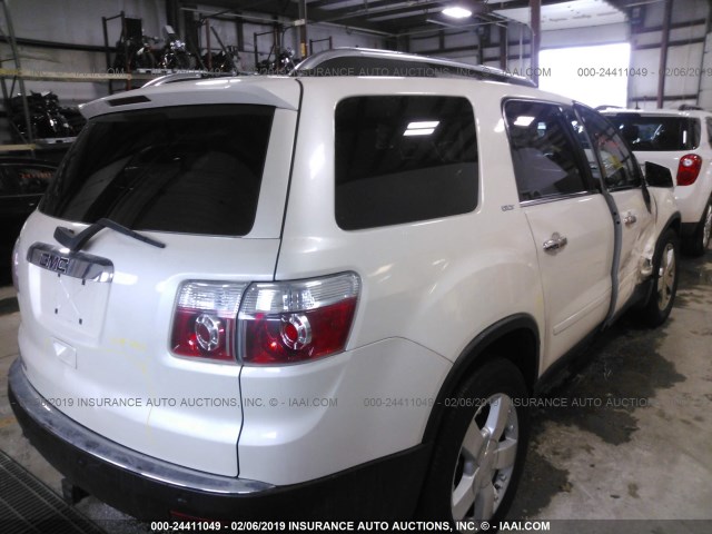 1GKER33737J138517 - 2007 GMC ACADIA SLT-2 WHITE photo 4