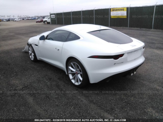 SAJDK1FV4JCK49892 - 2018 JAGUAR F-TYPE WHITE photo 3