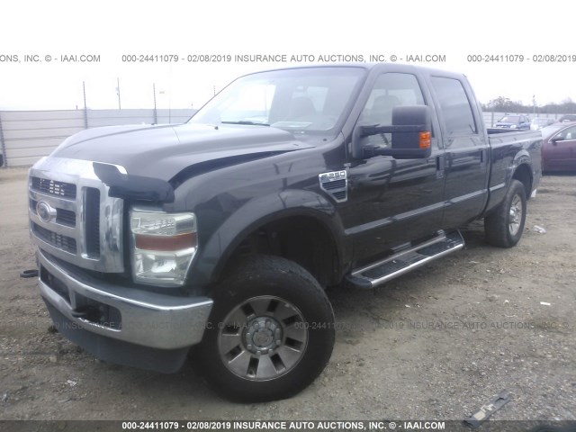 1FTSW21548EE01000 - 2008 FORD F250 SUPER DUTY Սև լուսանկար 2