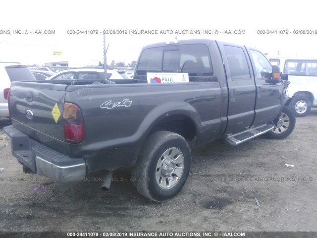 1FTSW21548EE01000 - 2008 FORD F250 SUPER DUTY Սև լուսանկար 4