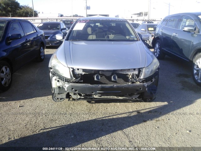 1HGCP26448A032665 - 2008 HONDA ACCORD LXP SILVER photo 6