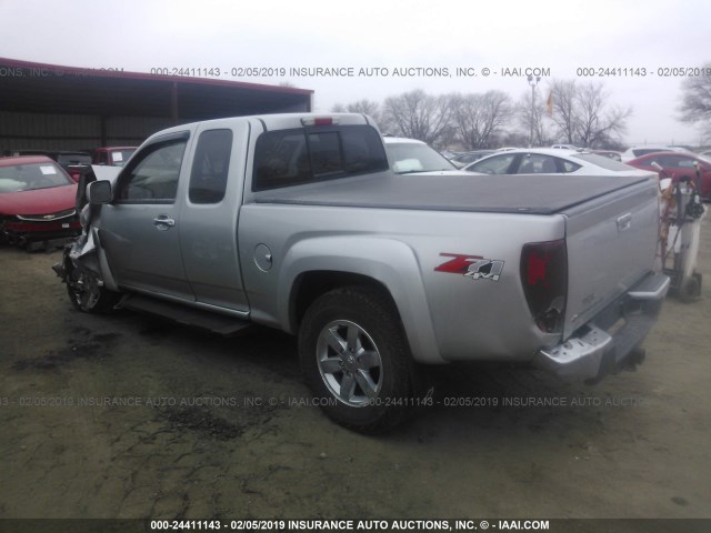 1GCJTDDE7A8100656 - 2010 CHEVROLET COLORADO LT SILVER photo 3