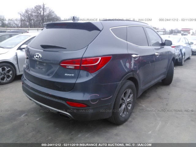 5XYZU3LB3DG116707 - 2013 HYUNDAI SANTA FE SPORT  GRAY photo 4