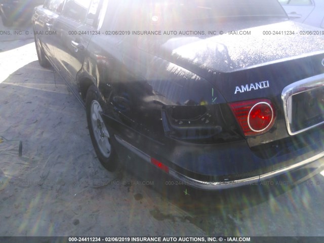 KNALD124855079982 - 2005 KIA AMANTI BLACK photo 6