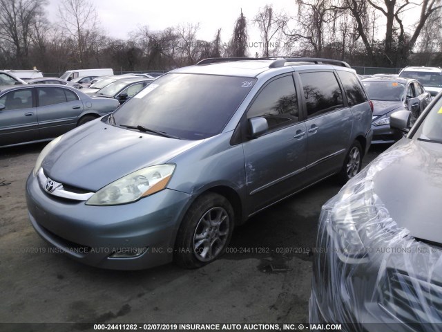 5TDBA22C66S071850 - 2006 TOYOTA SIENNA XLE/XLE LIMITED BLUE photo 2