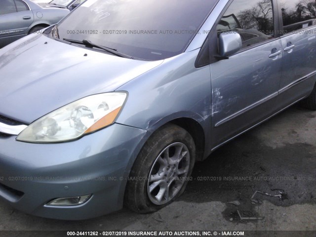 5TDBA22C66S071850 - 2006 TOYOTA SIENNA XLE/XLE LIMITED BLUE photo 6