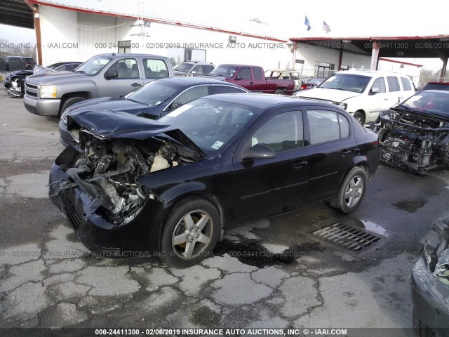 1G1AF5F56A7241629 - 2010 CHEVROLET COBALT 2LT BLACK photo 2