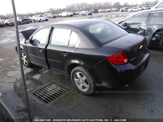 1G1AF5F56A7241629 - 2010 CHEVROLET COBALT 2LT BLACK photo 3