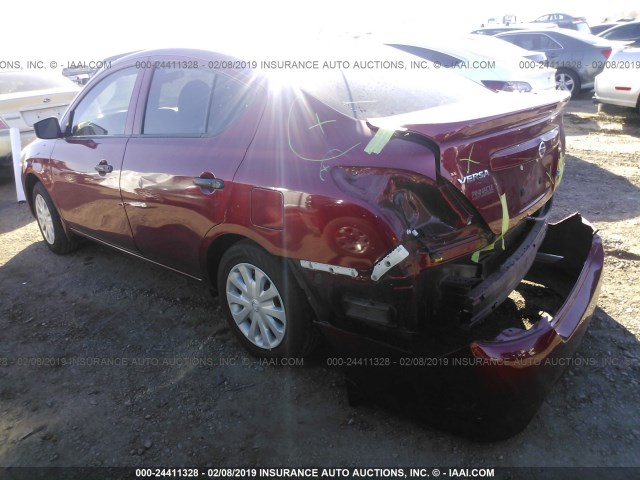 3N1CN7AP1GL872576 - 2016 NISSAN VERSA S/S PLUS/SV/SL RED photo 3
