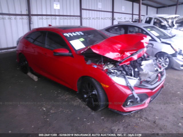 SHHFK7H97HU231599 - 2017 HONDA CIVIC SPORT TOURING Rot Foto 1