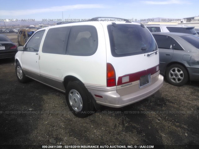 4M2DV11W4PDJ45910 - 1993 MERCURY VILLAGER WHITE photo 3