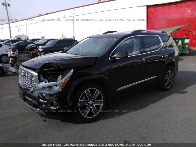 1GKKNXLS1HZ159895 - 2017 GMC ACADIA DENALI BLACK photo 2