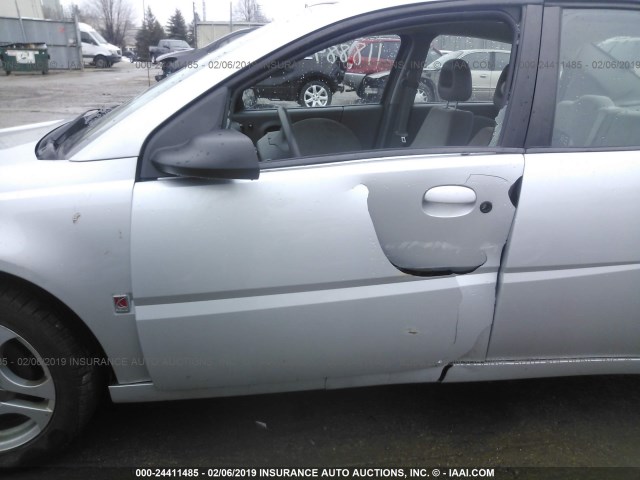 1G8AL52F84Z118884 - 2004 SATURN ION LEVEL 3 SILVER photo 6