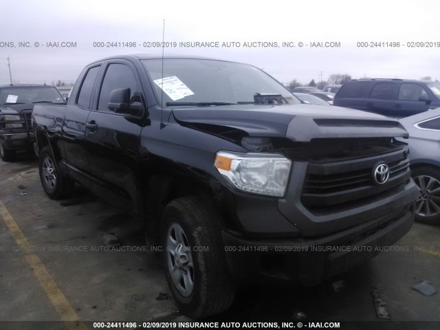 5TFRM5F11HX117713 - 2017 TOYOTA TUNDRA DOUBLE CAB SR/SR5 BLACK photo 1