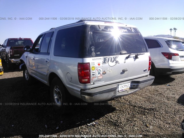 1FMPU16L0YLB42705 - 2000 FORD EXPEDITION XLT SILVER photo 3