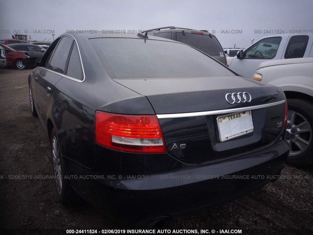 WAUDH74F66N133632 - 2006 AUDI A6 3.2 QUATTRO BLACK photo 3