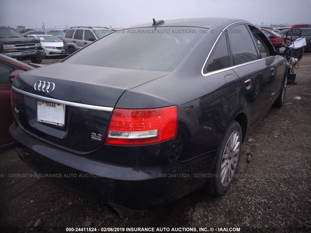 WAUDH74F66N133632 - 2006 AUDI A6 3.2 QUATTRO BLACK photo 4