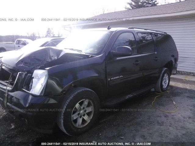 1GKFK16308R262723 - 2008 GMC YUKON XL K1500 BLACK photo 2