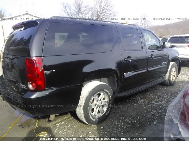 1GKFK16308R262723 - 2008 GMC YUKON XL K1500 BLACK photo 4