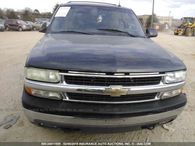 1GNEK13Z13R135334 - 2003 CHEVROLET TAHOE K1500 BLACK photo 6