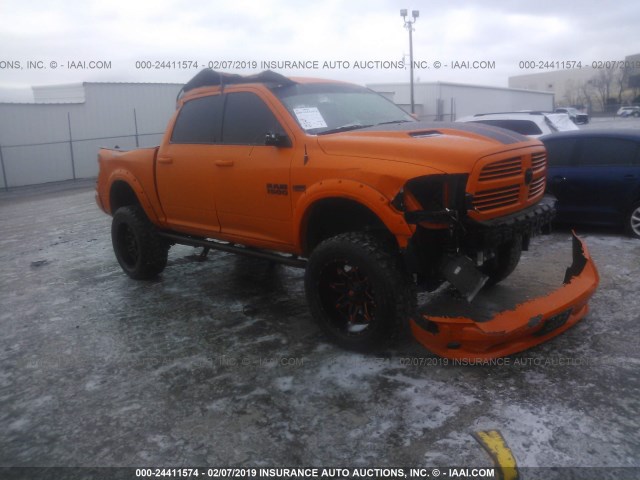 1C6RR7MT9HS570841 - 2017 RAM 1500 SPORT ORANGE photo 1