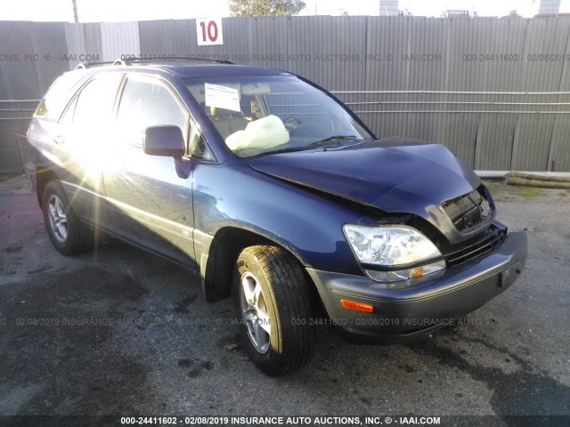 JTJHF10U820243145 - 2002 LEXUS RX 300 BLUE photo 1