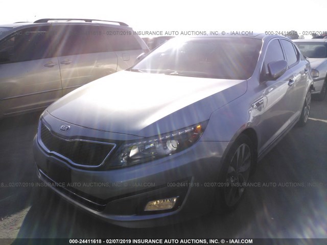 5XXGR4A61FG413521 - 2015 KIA OPTIMA SX ვერცხლისფერი ფოტო 2