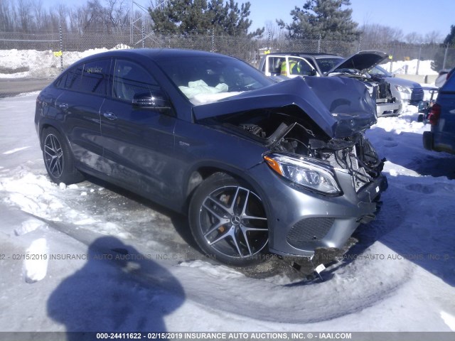 4JGED6EB6HA053486 - 2017 MERCEDES-BENZ GLE COUPE 43 AMG GRAY photo 1