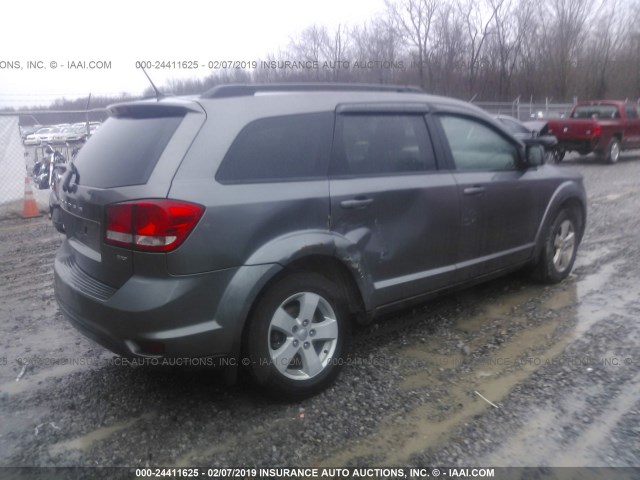 3C4PDDBG6CT246207 - 2012 DODGE JOURNEY SXT GRAY photo 4