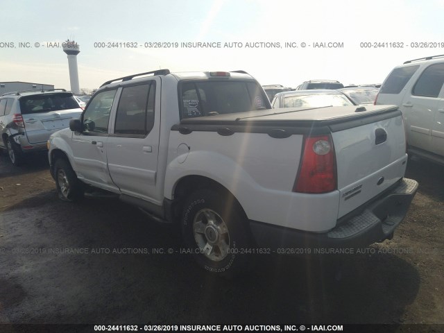 1FMZU77K45UB45596 - 2005 FORD EXPLORER SPORT TR  WHITE photo 3