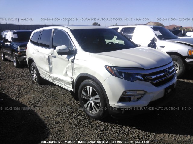 5FNYF5H78GB017818 - 2016 HONDA PILOT EXLN WHITE photo 1