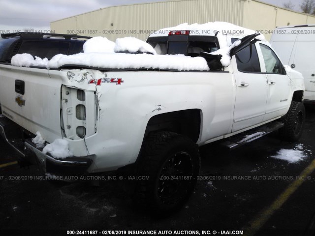 3GCUKREH5FG352736 - 2015 CHEVROLET SILVERADO K1500 LT WHITE photo 4