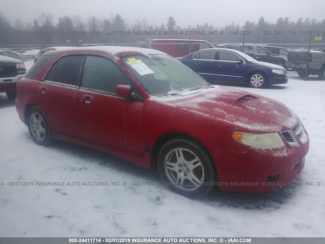 JF4GG22695H050016 - 2005 SAAB 9-2 AERO RED photo 1