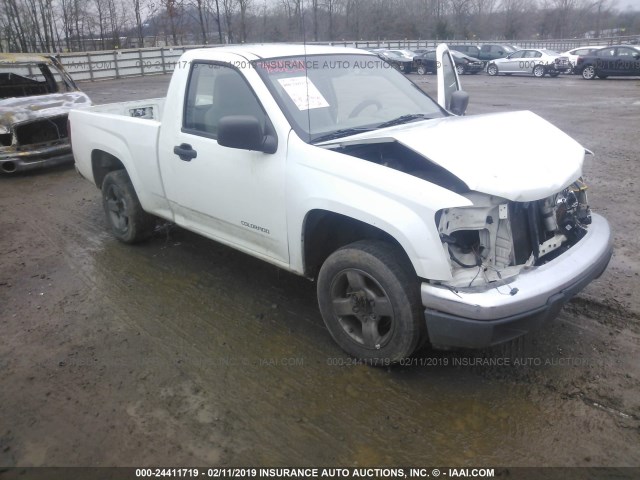 1GCCS148758252317 - 2005 CHEVROLET COLORADO WHITE photo 1