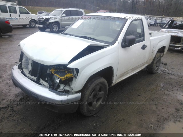 1GCCS148758252317 - 2005 CHEVROLET COLORADO WHITE photo 2