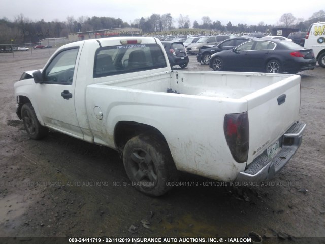 1GCCS148758252317 - 2005 CHEVROLET COLORADO WHITE photo 3