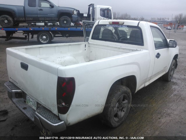 1GCCS148758252317 - 2005 CHEVROLET COLORADO WHITE photo 4