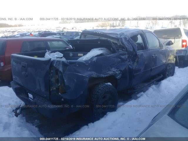 3GCEK23369G261322 - 2009 CHEVROLET SILVERADO K1500 LT BLUE photo 4