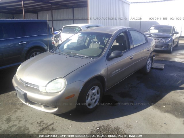 1B3ES46C81D264684 - 2001 DODGE NEON SE/ES GOLD photo 2