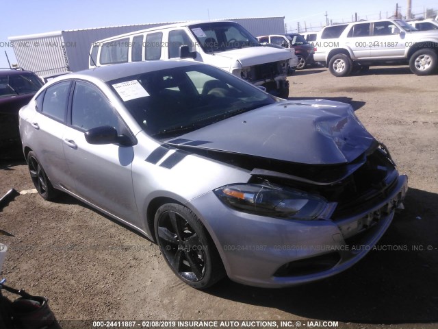 1C3CDFBB8FD123263 - 2015 DODGE DART SXT SILVER photo 1