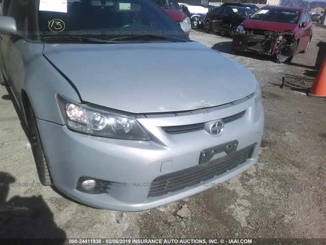 JTKJF5C74B3005317 - 2011 TOYOTA SCION TC Сұр фото 6
